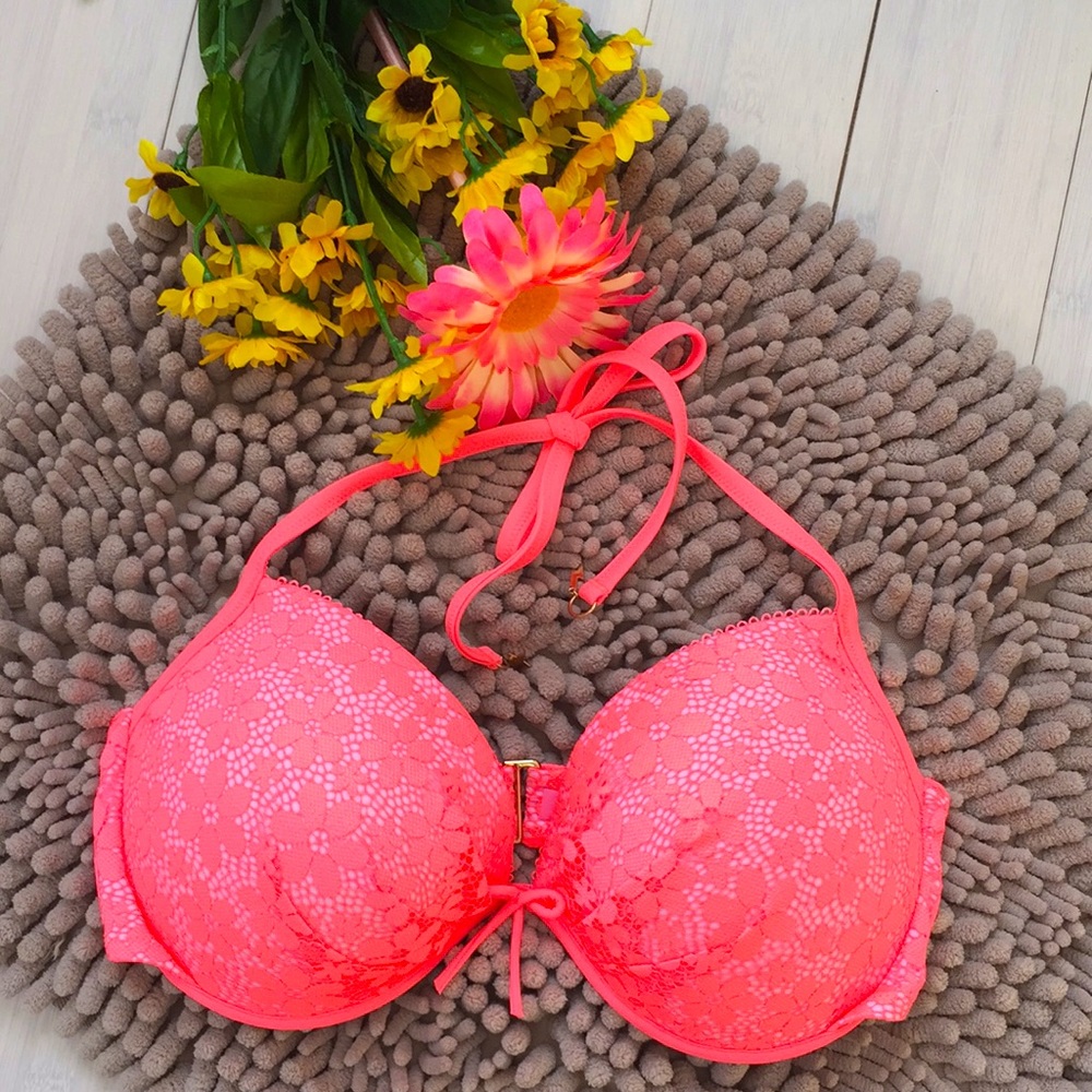 Victoria's Secret Neon Pink Bikini Top